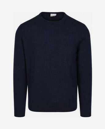 Pullover merinowol donkerblauw