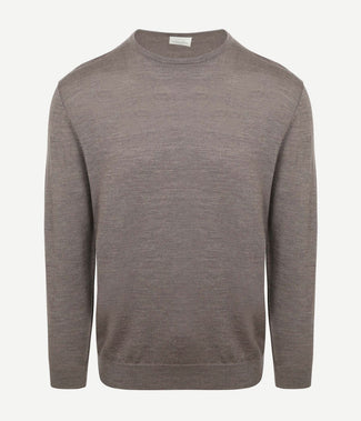 Profuomo pullover merinowol taupe Profuomo pullover merinowol taupe