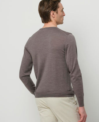 Profuomo pullover merinowol taupe