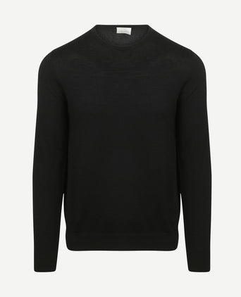 Profuomo pullover merinowol zwart
