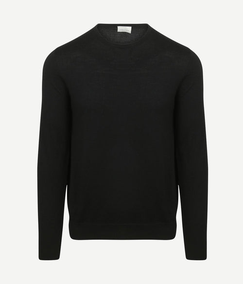 Profuomo pullover merinowol zwart