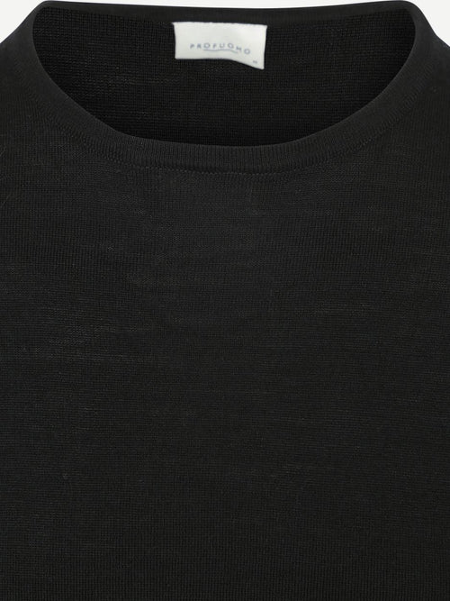 Profuomo pullover merinowol zwart
