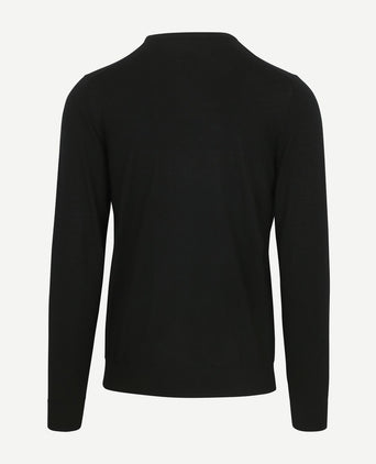 Pullover merinowol zwart