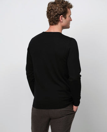 Profuomo pullover merinowol zwart