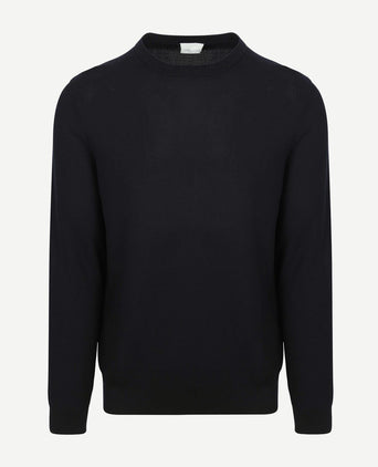 Pullover structure donkerblauw