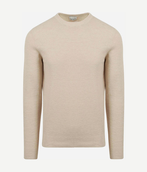 Profuomo pullover textured ecru