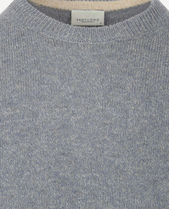 Pullover wol blend blauw