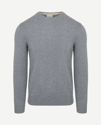 Pullover wol blend blauw