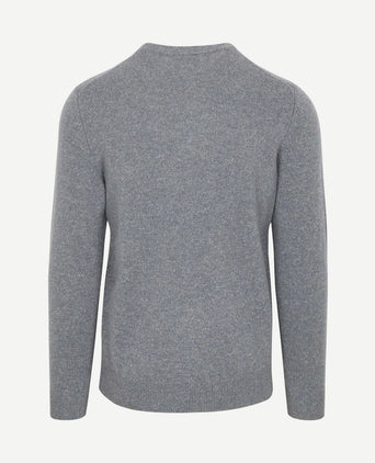 Pullover wol blend blauw