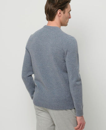 Pullover wol blend blauw