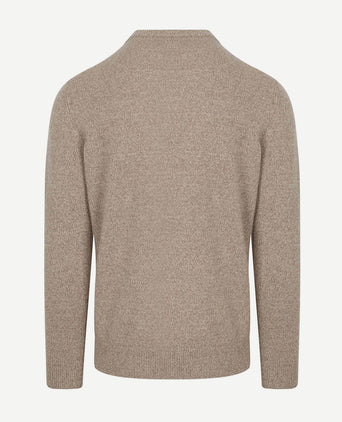 Pullover wol blend sand