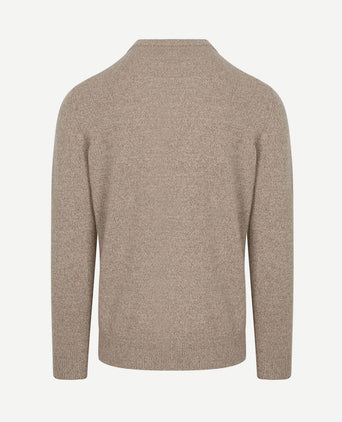 Pullover wol blend sand