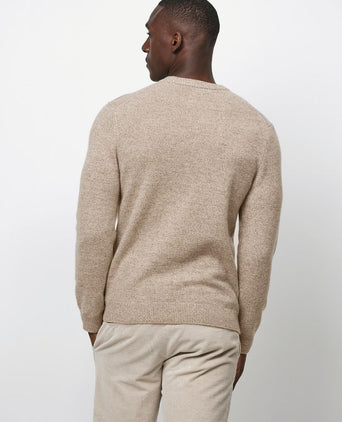 Pullover wol blend sand