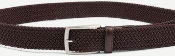 Geweven riem bruin