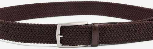Geweven riem bruin