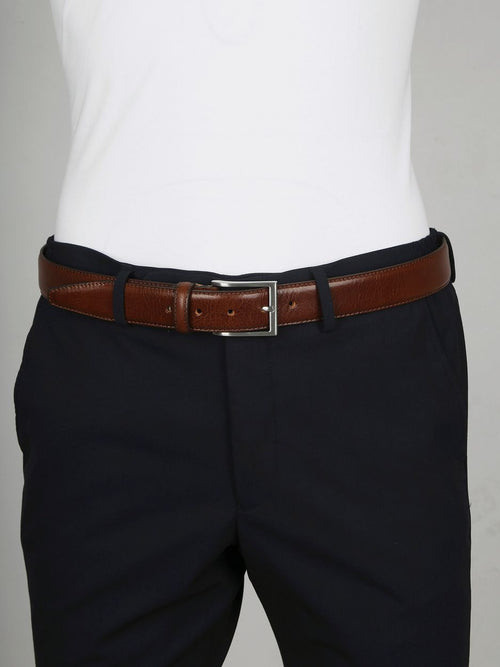 Profuomo riem kalfsleer bruin