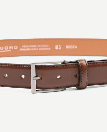 Profuomo riem kalfsleer bruin