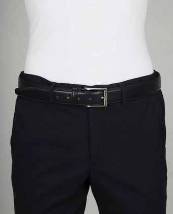 Profuomo riem leer donker blauw