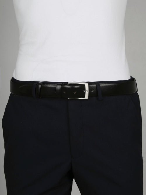 Profuomo riem leer zwart