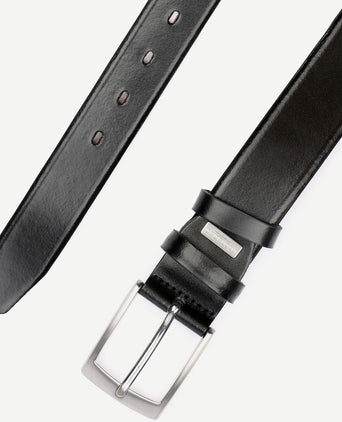 Profuomo riem leer zwart