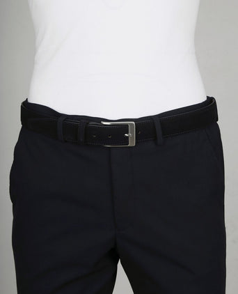 Profuomo riem suede donker blauw