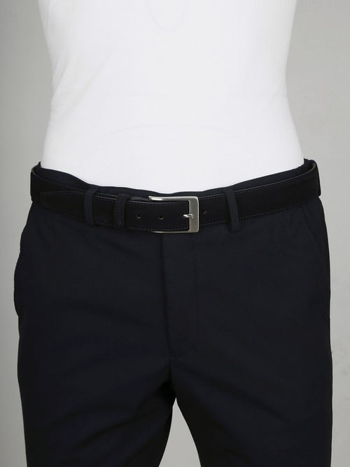 Profuomo riem suede donker blauw