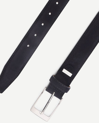 Profuomo riem suede donker blauw