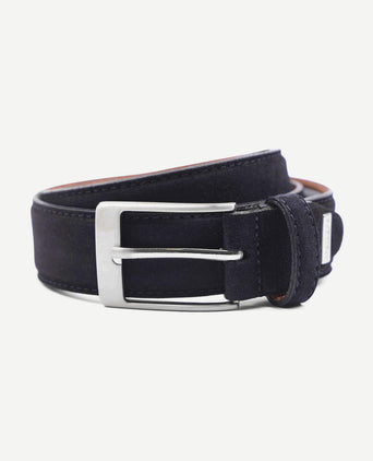 Riem suede donker blauw