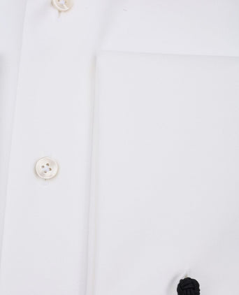 Shirt cutaway dubbel manchet off white