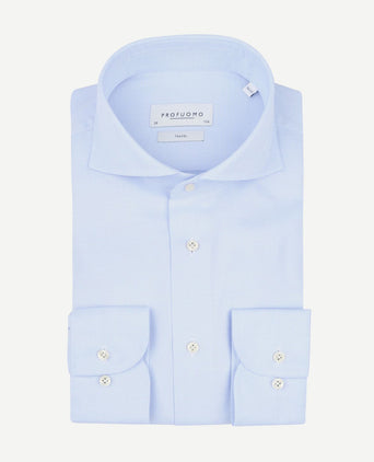 Shirt extra lange mouwen travel lichtblauw