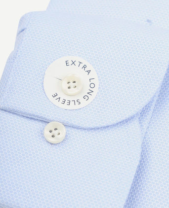 Shirt extra lange mouwen travel lichtblauw