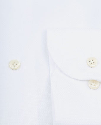 Profuomo shirt extra lange mouwen travel wit | Slim-fit