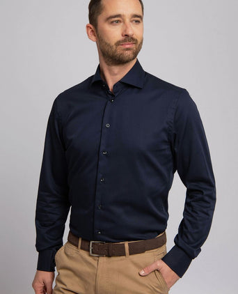 Profuomo shirt slim fit donkerblauw