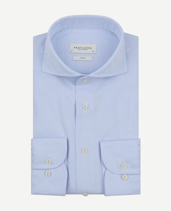 Profuomo shirt travel lichtblauw | Slim-fit