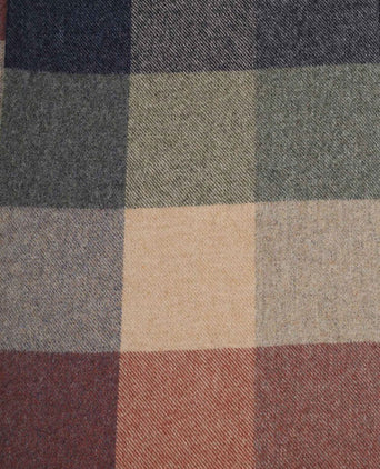 Sjaal wol ruiten multicolour