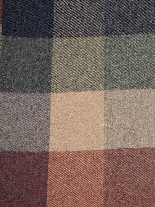 Sjaal wol ruiten multicolour
