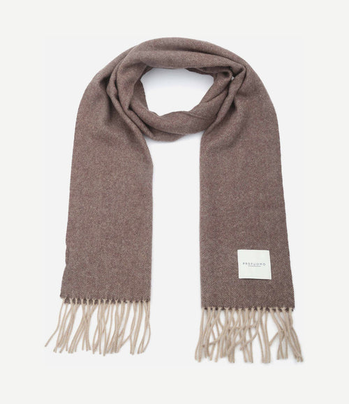 Sjaal lamswol brown