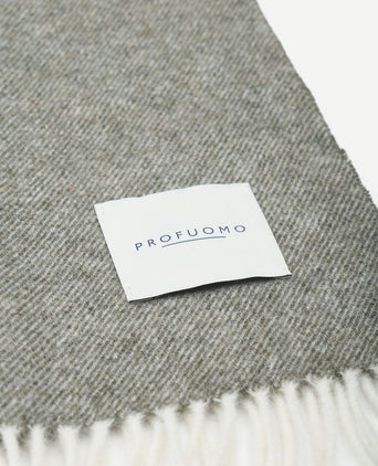 Profuomo sjaal lamswol groen beige