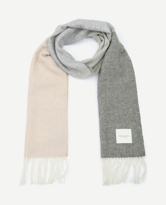 Sjaal lamswol groen beige