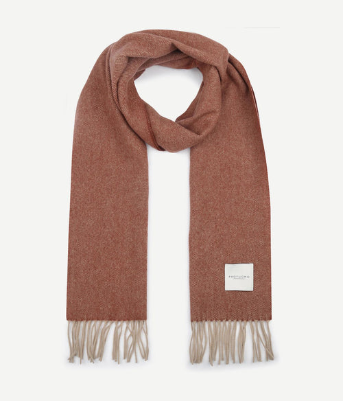 Profuomo sjaal lamswol mahogany