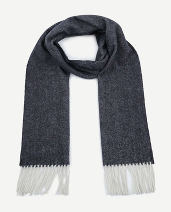 Sjaal lamswol donkerblauw blauw