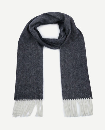 Sjaal lamswol donkerblauw blauw