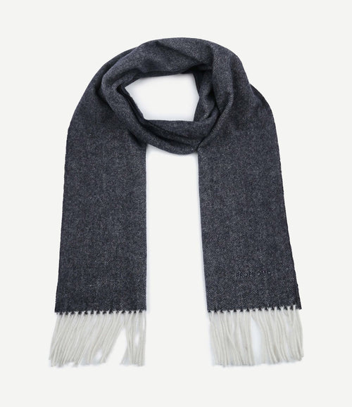 Sjaal lamswol donkerblauw blauw