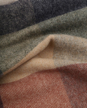 Profuomo sjaal wol ruiten multicolour