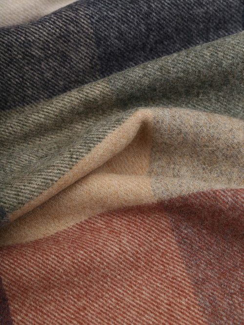 Sjaal wol ruiten multicolour