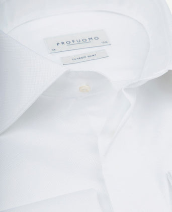 Profuomo smokingshirt wit | Slim-fit