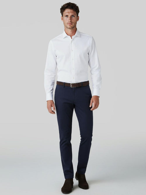 Profuomo smokingshirt wit | Slim-fit
