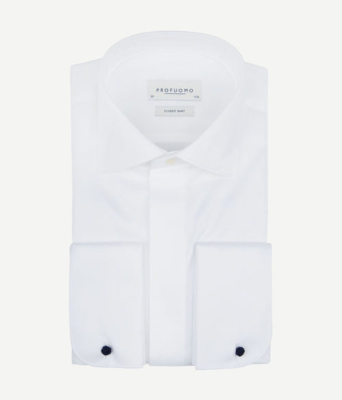 Profuomo smokingshirt wit | Slim-fit