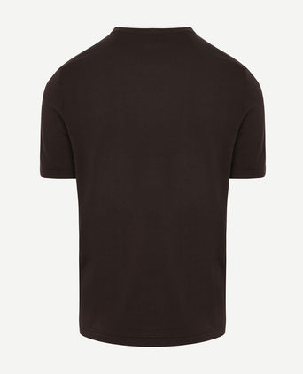 T-shirt knitted bruin