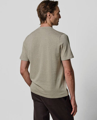 T-shirt knitted beige